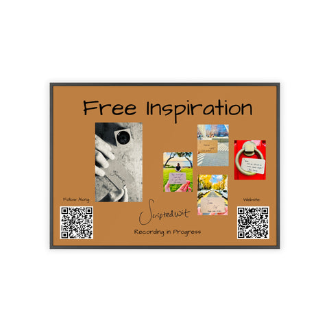 Framed Inspirational Poster